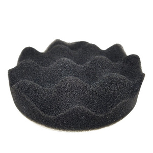 Gąbka polerska tarcze 125 125x45 czarna falowana zdjęcie nr 2