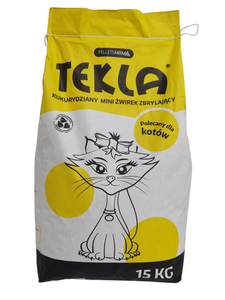 Żwirek kukurydziany zbrylający dla kota – Tekla 15 KG Ściółka do kuwety zdjęcie nr 4