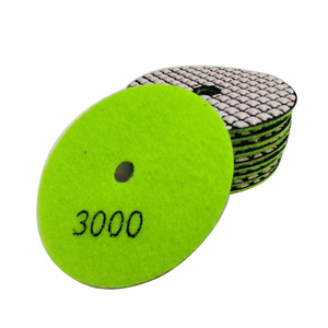 Tarcza diamentowa rzepik na sucho 100 mm gr 3000 szare szlifowania gres gresu kamień granit poler polerowania  polerska  fazowania P 3000 G3000 #3000   zdjęcie nr 1