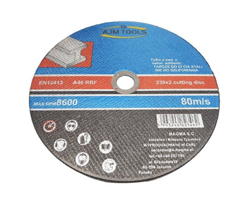 10 tarcz tarcze do cięcia stali, metalu 230x2,0 marki AJM TOOLS zdjęcie nr 2