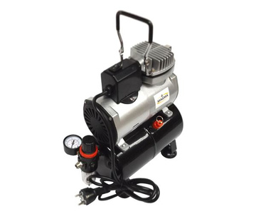 Kompresor z butlą kompresor do aerografu oryginał TC-181T z wentylatorem do aerografii mini wentylator Airbrush compressor zdjęcie nr 4