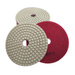 Tarcza diamentowa rzepik na mokro 100 mm gr 400 biały szlifowania gres gresu kamień granit poler polerowania polerska fazowania P 400 G400 #400   zdjęcie w nawigacji nr 1