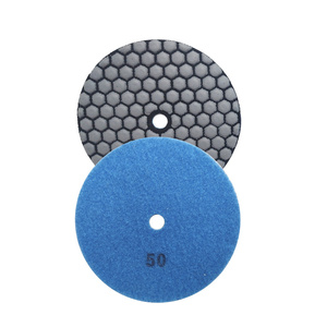Tarcza diamentowa rzepik na sucho 125 mm gr 50 szlifowania gres gresu kamień granit poler polerowania  polerska  fazowania P 50 G50 #50   zdjęcie nr 1
