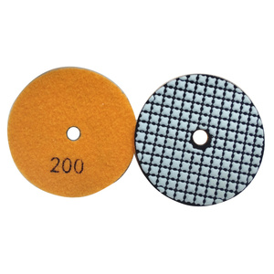 Tarcza diamentowa rzepik na sucho 100 mm gr 200 szare szlifowania gres gresu kamień granit poler polerowania polerska fazowania P 200 G200 #200 zdjęcie nr 2