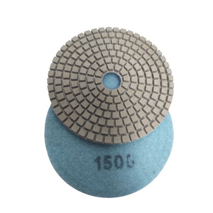 Tarcza diamentowa rzepik na mokro 100 mm gr 1500 biały szlifowania gres gresu kamień granit poler polerowania polerska fazowania P 1500 G1500 #1500 zdjęcie nr 3