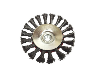 Szczotka boczna tarczowa drut skręcany 125mm x M14 steel brush rotary 125xM14 125M14 125 M14 zdjęcie nr 9