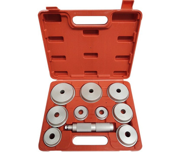 Zestaw do demontażu łożysk 10 elementów ściągacz do pras, wyciskania osiowego talerze prasy 1285 montażu uszczelniaczy 40-81mm wciskania 1014D tule zdjęcie nr 5