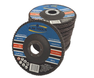 Tarcza tarcze lamelka listkowa 125mm 60 do metalu AJM TOOLS 80 listków zdjęcie nr 9