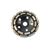 Tarcza diamentowa garnkowa 125x22 segmentowa PREMIUM MPDR125 7mm głowica do szlifowania betonu podwójny segment