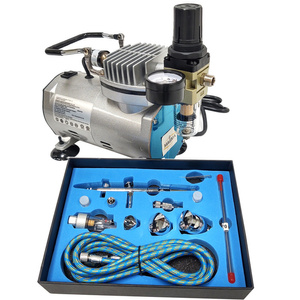 Aerograf AB-183K AB183K AB 183K + komprespr TC-20C zestaw pneumatyczny lakierniczy zdjęcie nr 7