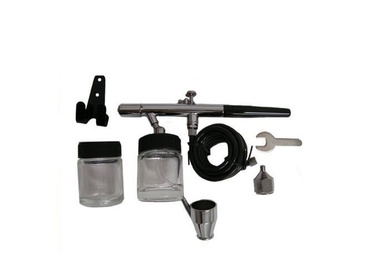 Kompresor z butlą do aerografu do aerografii TC-20T + aerograf AB-128 Airbrush compressor AB128 AB 128 zdjęcie nr 6