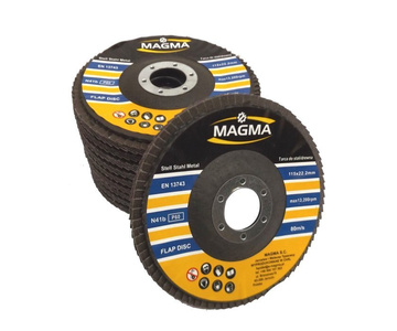 Tarcza tarcze do metalu szlifowania lamelka listkowa 125mm gr60 P60 Magma Tarcza lamelkowa Elektrokorund płytkowa płytkowe zdjęcie nr 7