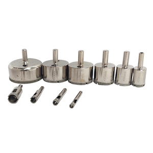 Zestaw otwornic diamentowych otwornice diamentowe 10el. 6mm, 8mm, 10mm, 16mm, 20mm 28mm, 35mm, 45mm, 50mm, 68mm zintegrowany stalowy korpus profesjonalny zestaw zdjęcie nr 3