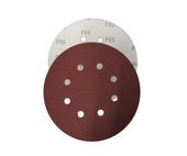 Krążki ścierne 180 mm papier na rzep gr. 60 z otworami 10 szt ścierny krążek samoprzylepne