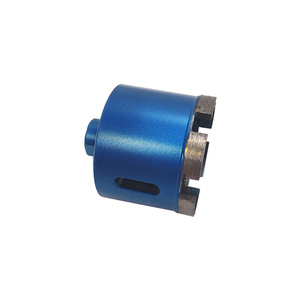 Wiertło diamentowe 65 mm z gwintem M14 niebieskie granitu otwornica koronka kamień zdjęcie nr 2