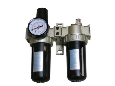 Reduktor z filtrem powietrza i naolejaczem smarowaniem 1/2" odwadniaczem odwadniacz zespół uzdatniania powietrza blok powietrzny separator z manometrem do kompresora SFC-2000 zdjęcie nr 3