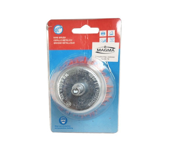 Szczotka nylonowa czołowa na wiertarkę 65mm/T6mm trzpień nylon postarzanie zdjęcie nr 2