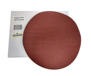 Krążki ścierne 225mm papier na rzep gr. 120 10szt ścierny krążek samoprzylepne styropianu zdjęcie nr 3