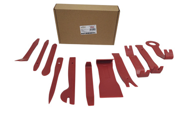 Zestaw ściągaczy do tapicerki 11 cz. spinek kołków łomy dźwignie 11el otwieraki otwieracze klucze trim removal set nylon 11pcs zdjęcie nr 6