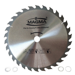 Piła tarcza tarcze do cięcia drewna 350mm 30T z widią 350x32 30/25,4/22,2/20 mm x 30 zębów widiowa Magma 350x32x30t zdjęcie nr 1