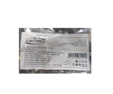 Ściernica trzpieniowa listkowa 80x30x6 P40 listowych na trzpieniu zdjęcie nr 10