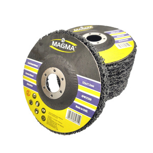 Tarcza tarcze do szlifowania metalu stali z włókniną czarna 125 dysk krążek do usuwania rdzy farby włosy murzyna BRICK METAL WOOD ściernica do czyszczenia piast do rdzy 125 zdjęcie nr 4