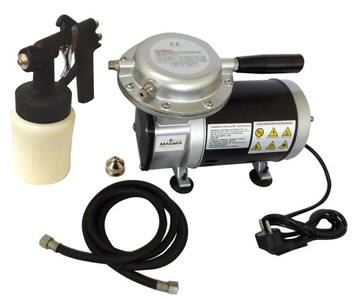 Kompresor TC-09 + pistolet lakierniczy membranowy TC-09K zdjęcie nr 7