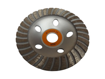 Tarcza diamentowa garnkowa 125x22,2 turbo SCWTP125 Silver diament 6mm Magma zdjęcie nr 6