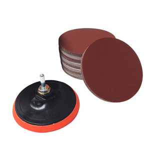 Zestaw krążki na rzep papier ścierny PEX 125mm 125 mm gr 24 krążek 100 szt + dysk na rzep szlifierski z gąbką 125 mm 125mm zdjęcie nr 6