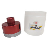 Otwornica diamentowa 68 mm M14 MVBC czerwona koronka wiertło