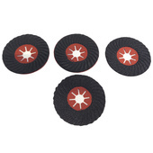 Zestaw 4 sztuk tarcz tarcza dysk fibrowy półsztywny do szlifowania kopyto fibra dysk fibra 125 22,23 granit gres 125mm GR 60 GR 80 GR 100 GR 120