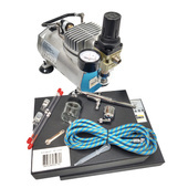 Aerograf 134K kompresor mini zestaw malarski AB134 AB-134K