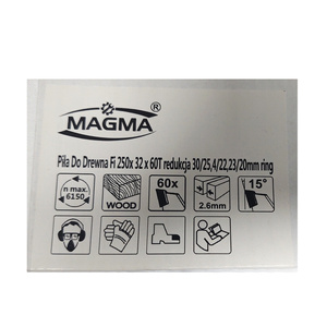 Piła tarcza tarcze do cięcia drewna 250 mm 60t z widią 250x32 mm x 60 zębów widiowa Magma 250x32x60t red 30 mm 25,4 mm 22,23 mm 20 mm 250x30 250x25,4 250x22,23 zdjęcie nr 2