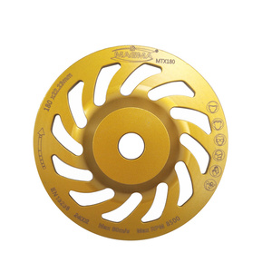 Tarcza garnkowa Tornado segmentowa 180mm MTX 180 profesjonalna szlifowania głowica do szlifowania betonu frez podsadzki, podłogi , betonu , jastrychu zdjęcie nr 2