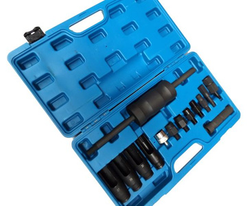 Ściągacz bezwładnościowy do wyciągania wtryskiwaczy nasadki klucze 1081D wtrysków prasa Bosch Delphi 14el. DENSO SIEMENS diesel Ściągacz wtryskiwaczy uniwersalny 14 szt zdjęcie nr 7