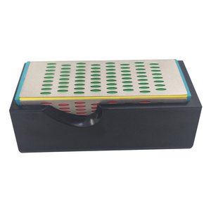 Osełka czterostronna do noży kamień szlifierski ostrzenia ostrzałka 4 gradacje ostrzałka diamentowa 030273NB zdjęcie nr 6