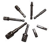 Adaptery redukcje nasadek do wkrętarki 1/4 3/8 1/2 8 sztuk socket adapter Zestaw adapterów nasadek do wkrętarki 8 sztuk