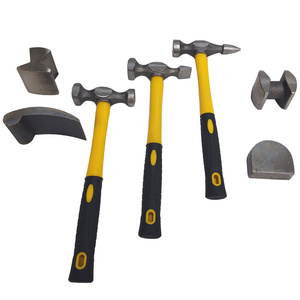 Młotki blacharskie kowadełka zestaw blacharski 7el młotek młotków kowadło 1007F 7PCS Professional Sheet Metal Hammer Set zestaw blacharski 02640   zdjęcie nr 23