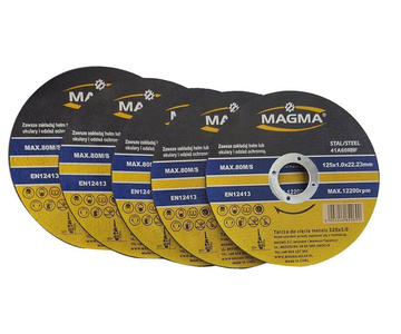 Tarcze do cięcia stali metalu 5 sztuk 125x1,0 125mm tarcza Magma zdjęcie nr 1