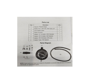 Miernik podciśnienia vakometr vacum vacuometr podciśnienia i ciśnienia tester ciśnienia wakuometr TU-1 vakuometr 1015G TU1  zdjęcie nr 9