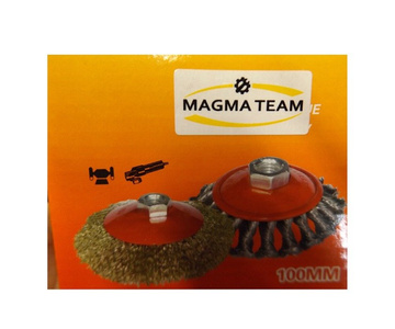 Szczotka boczna druciana 100mm M14 szczotki plecione 100xM14 100M14 100 M14 zdjęcie nr 4