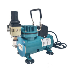 Aerograf AB-130 0,2 0,3 + mini kompresor z wentylatorem niebieski TC-20CF areograf malarski do malowania AB130 AB 130 zdjęcie nr 7