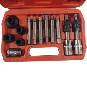 Zestaw kluczy nasadowych do alternatora 13 cz alternatorów 13pcs Alternator Pulley Remover Install Tool Set Hex Spline Torx Bit Key 1079A JC-8059 zdjęcie nr 2
