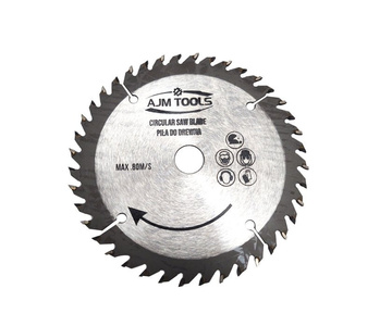 Piła tarcza tarcze do cięcia drewna 130mm 40t z widią 130x16 mm x 40 zębów widiowa AJM Tools 130x16x40t zdjęcie nr 4