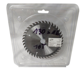 Piła tarcza tarcze do cięcia drewna 130mm 40t z widią 130x16 mm x 40 zębów widiowa AJM Tools 130x16x40t zdjęcie nr 2