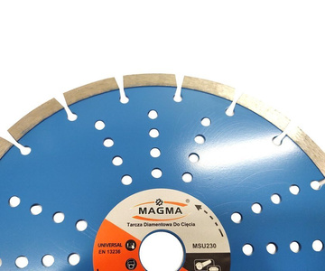 Tarcza diamentowa segmentowa do cięcia betonu 230x22,2mm MSU230 universal Magma MSU 230x22,2 230 x 22,2 230x22,2mm zdjęcie nr 3