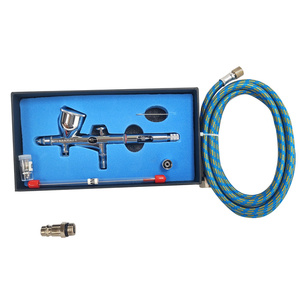 AEROGRAF AB180 Z DYSZĄ 0.2 ORAZ 0.30 DO AEROGRAFII + króciec GZ 1/4 i wężyk Airbrush AB-180 zdjęcie nr 18