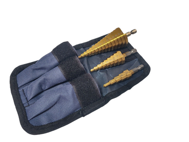 Wiertła stopniowe wiertło rozwiertak 3szt 4-32mm choinkowe stożkowe zestaw wierteł zestaw wierteł stopniowych stożkowych AJM Tools HEX zdjęcie nr 3