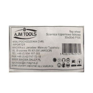 Ściernica trzpieniowa listkowa 30x30x6 P100 listowych na trzpieniu zdjęcie nr 7