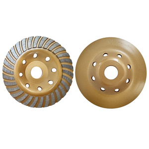 Zestaw tarcz diamentowa garnkowa 125x22,2 turbo dwurzędowa Tz-3 Dz-3 diament 3mm AJM Tools głowica do szlifowania betonu zdjęcie nr 12